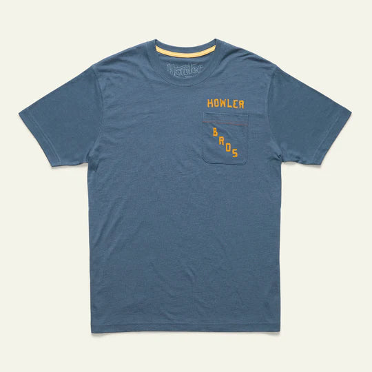 Prickly Pear Pocket T-Shirt - Blue Horizon