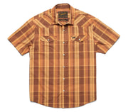 H Bar B Snap Shirt - Adobe Plaid