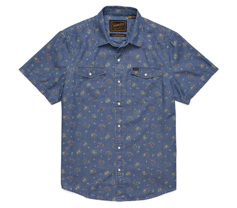 H Bar B Snap Shirt - Washed Indigo