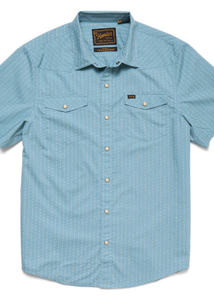 H Bar B Snap Shirt - Smoke Blue