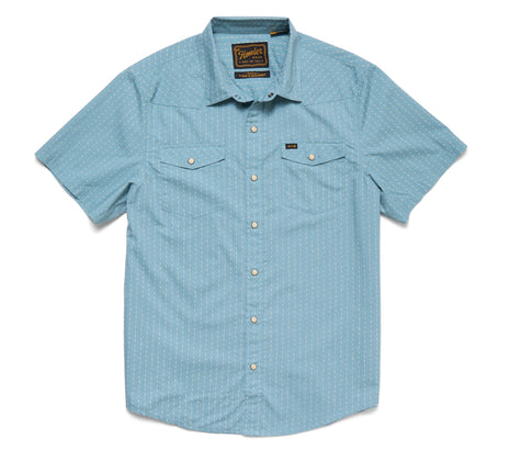 H Bar B Snap Shirt - Smoke Blue