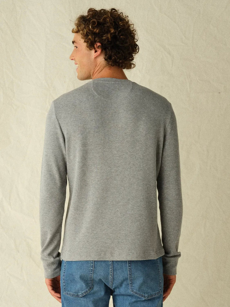 Hudson Waffle Crew - Heather Grey