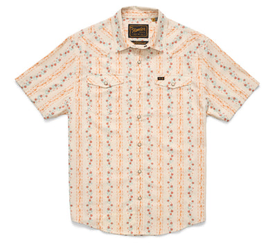 H Bar B Snap Shirt - Hibiscus Ribbons