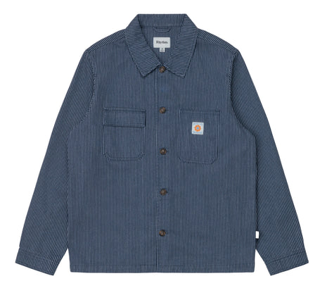 Hickory Stripe Work Shirt - Navy