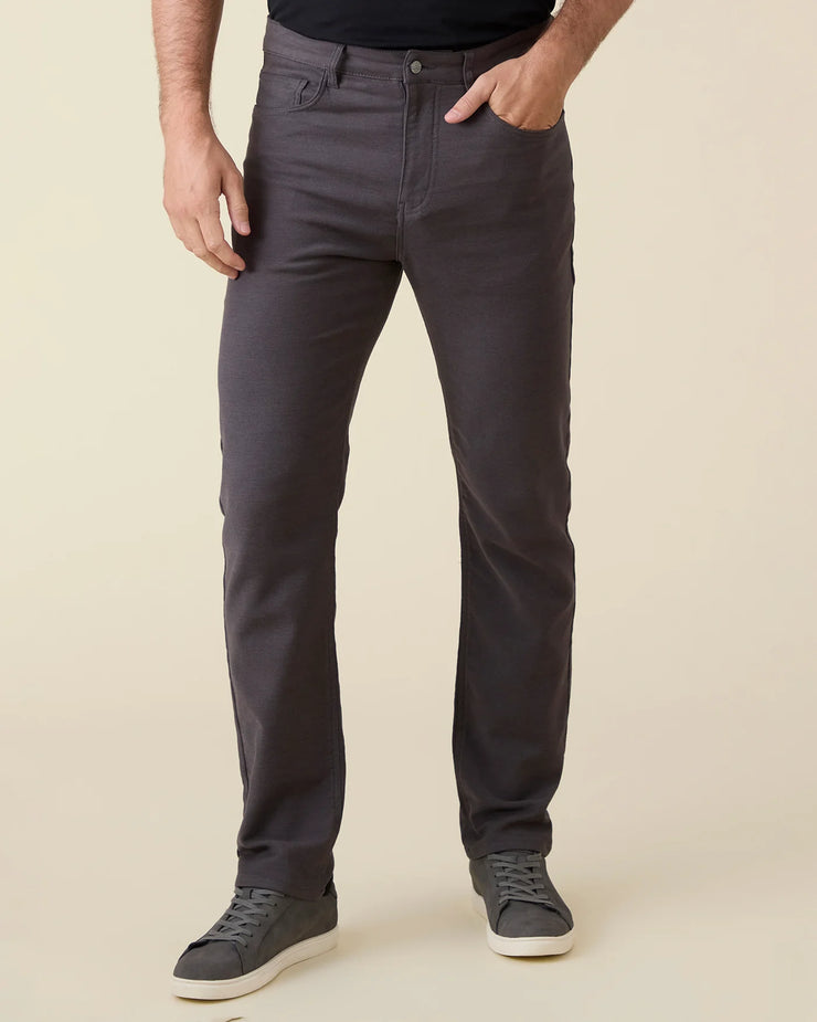 Holden Stretch Knit Pant - Charcoal