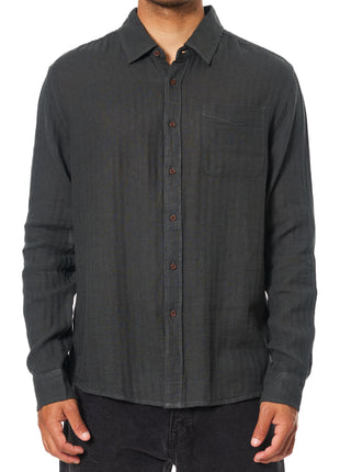 The Alan LS Shirt - Black Wash