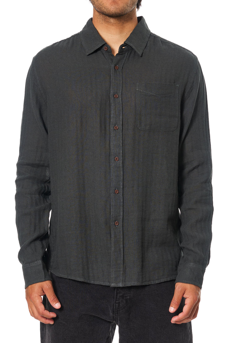 The Alan LS Shirt - Black Wash
