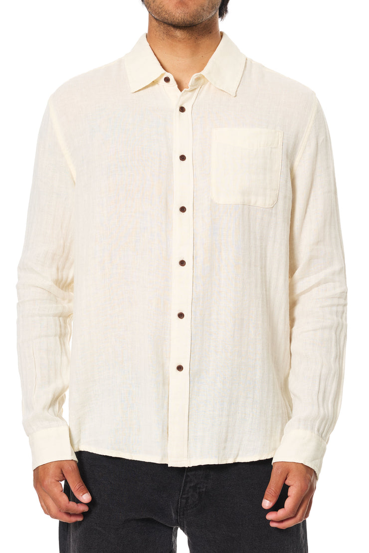 The Alan LS Shirt - Vintage White