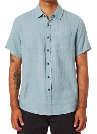 The Alan Solid Shirt - Lago Blue