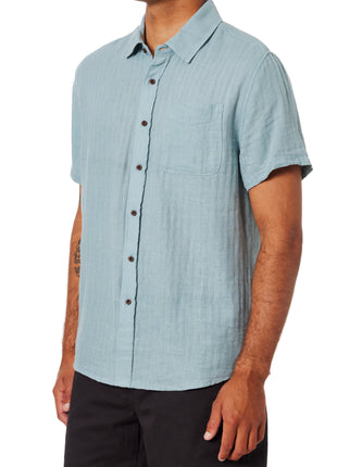 The Alan Solid Shirt - Lago Blue