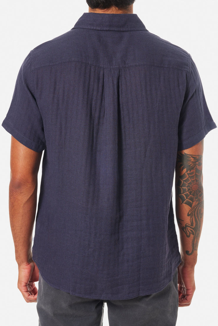 The Alan Solid Shirt - Polar Navy