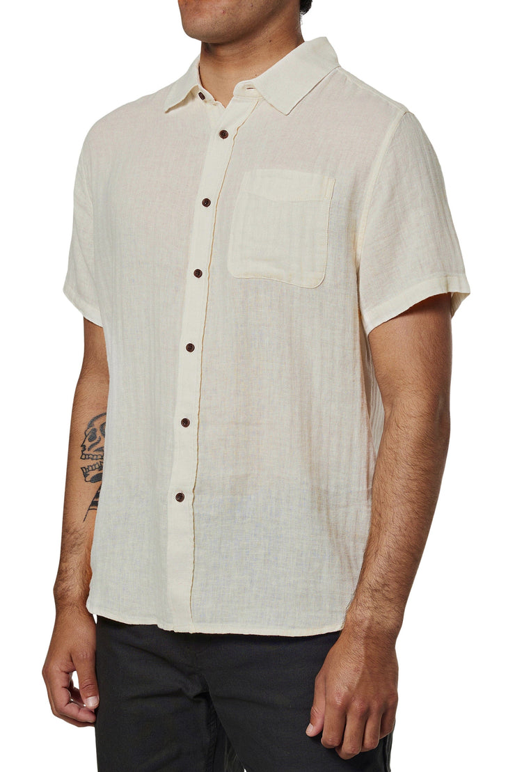 The Alan Solid Shirt - Vintage White
