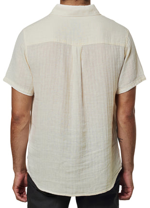 The Alan Solid Shirt - Vintage White