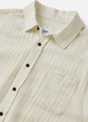 The Alan Solid Shirt - Vintage White