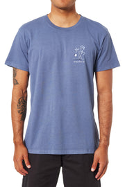 Aruba Tee - Blue Pigment Dye