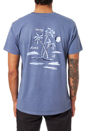 Aruba Tee - Blue Pigment Dye