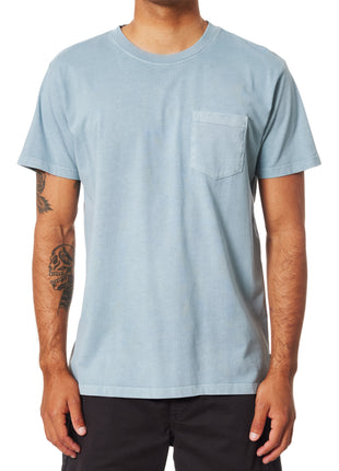 Base Pocket Tee - Airforce Blue Pigment Dye