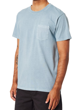 Base Pocket Tee - Airforce Blue Pigment Dye