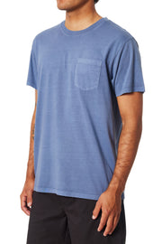 Base Pocket Tee - Blue Pigment Dye