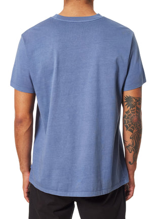 Base Pocket Tee - Blue Pigment Dye