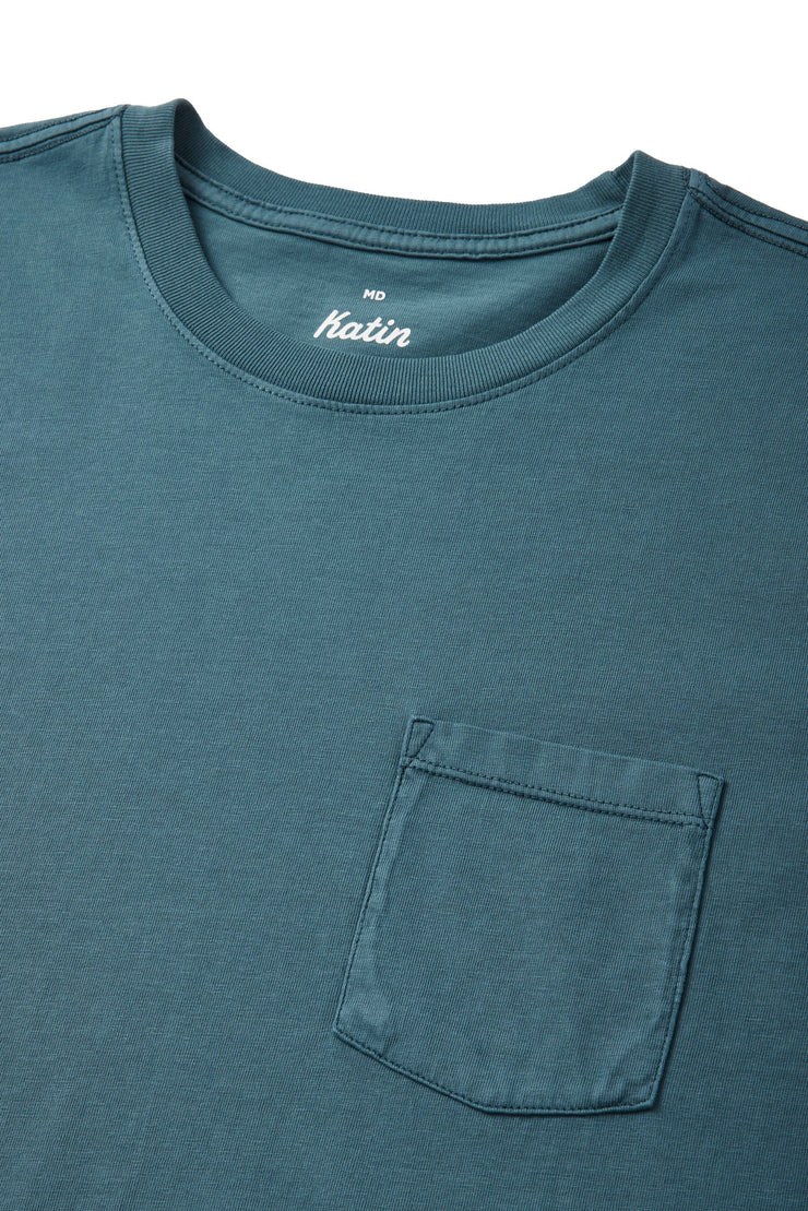 Base Pocket Tee - Hydro Blue