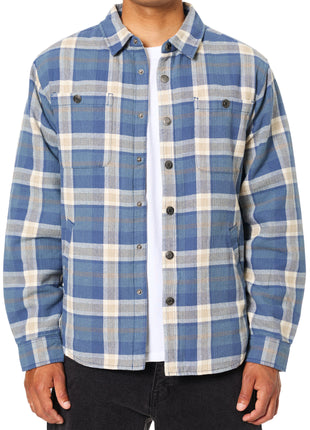 Harold Shirt Jacket - Washed Blue