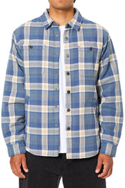 Harold Shirt Jacket - Washed Blue