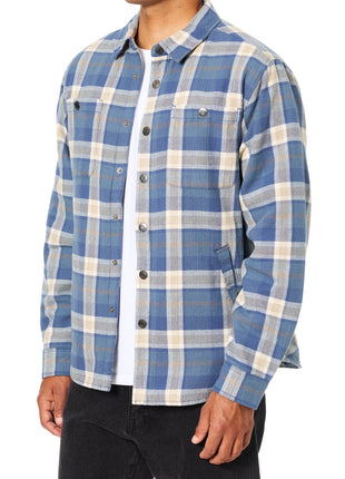 Harold Shirt Jacket - Washed Blue