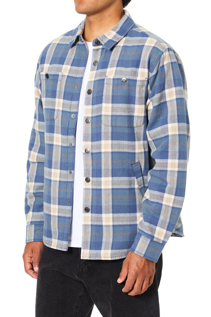 Harold Shirt Jacket - Washed Blue