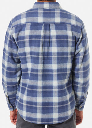 Harold Sherpa Lined Shacket - Blue Plaid