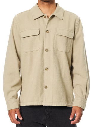 Shiloh Flannel Overshirt - Vintage Khaki