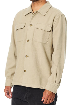 Shiloh Flannel Overshirt - Vintage Khaki