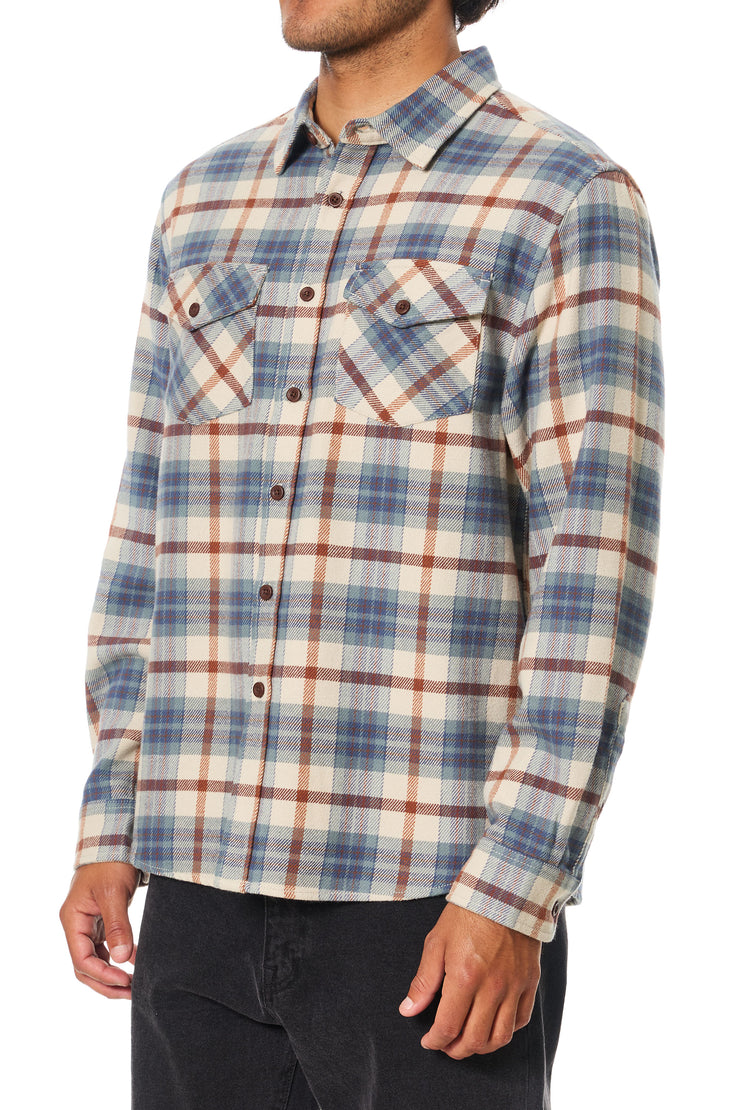 Sierra Flannel - Dusty Blue