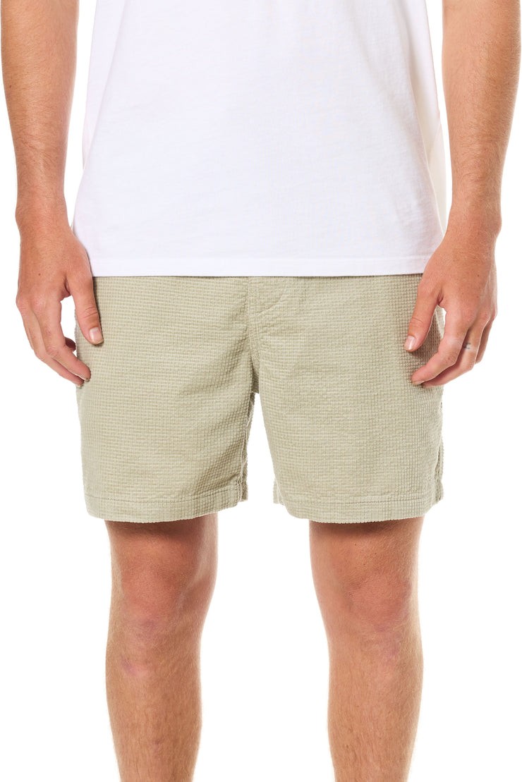 Ward Corduroy Short 6.5" - Mineral Gray