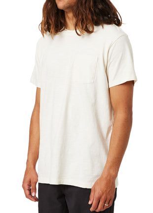 Slub Base Pocket Tee - Vintage White