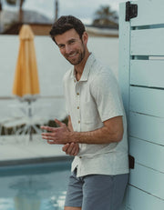 Puremeso Active Button Down - Stone