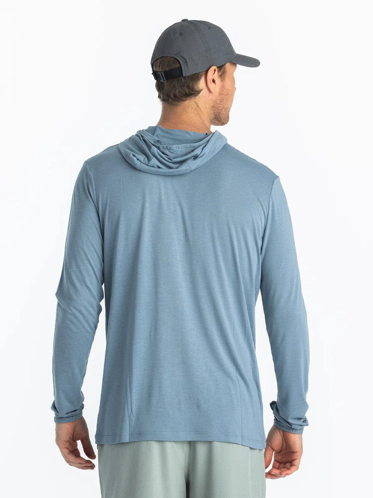 Bamboo Lightweight Hoodie - Blue Fog