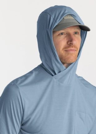 Bamboo Lightweight Hoodie - Blue Fog