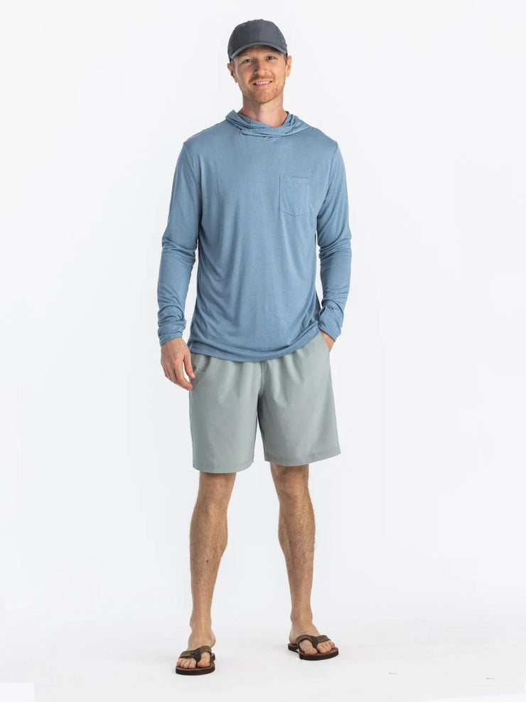 Bamboo Lightweight Hoodie - Blue Fog