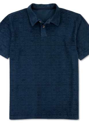 Manahawkin Jacquard Polo - Navy