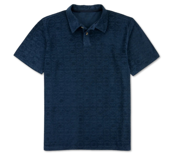 Manahawkin Jacquard Polo - Navy