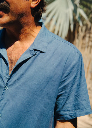Sullivan Camp Shirt - Pacific Blue