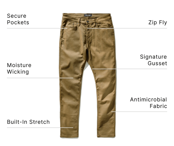 DUER No Sweat Pant Gull Grey Man Outfitters