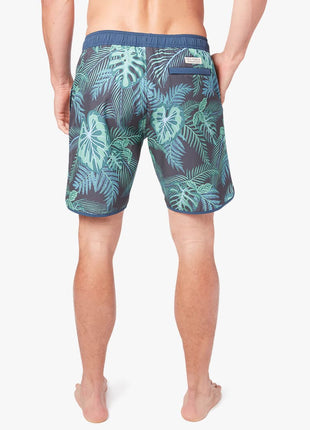 Anchor Lined Short 8" - Navy Evergreen