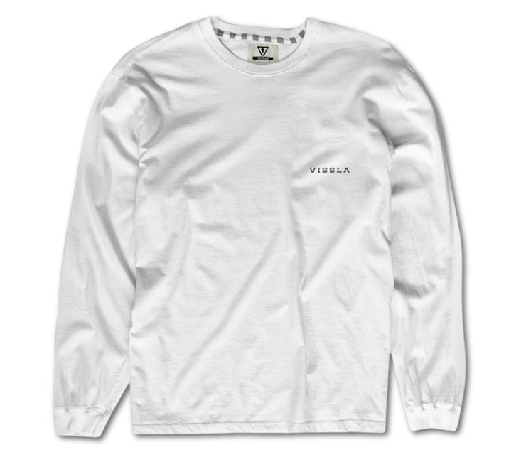 Out the Window LS Tee - White