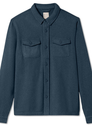 Aspen Shirt Jacket - Ocean Blue