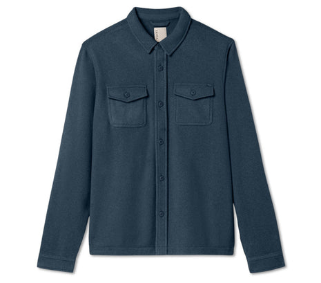 Aspen Shirt Jacket - Ocean Blue