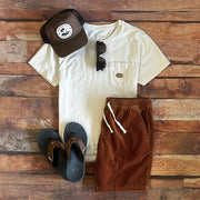 Latitude Corduroy Shorts 7" - Sienna