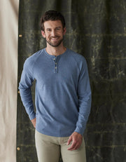 Puremeso Everyday Henley - Slate Blue