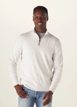 Puremeso Weekend 1/4 Zip - Stone